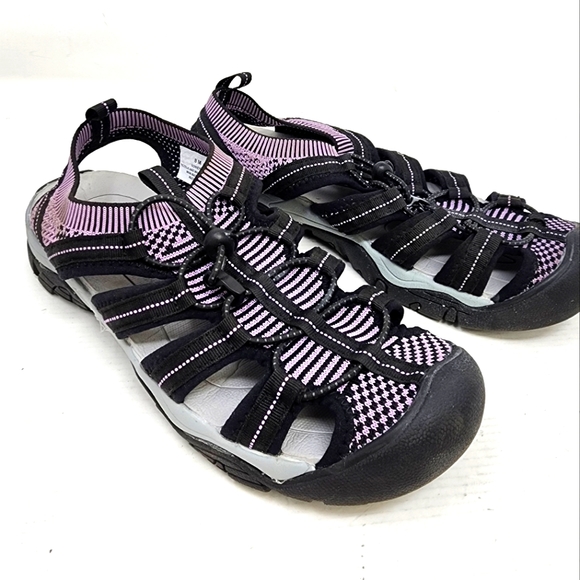 Eddie Bauer Women's Water Shoes Somers Purple & Black Lightweight Water Shoes 8 - Picture 1 of 9